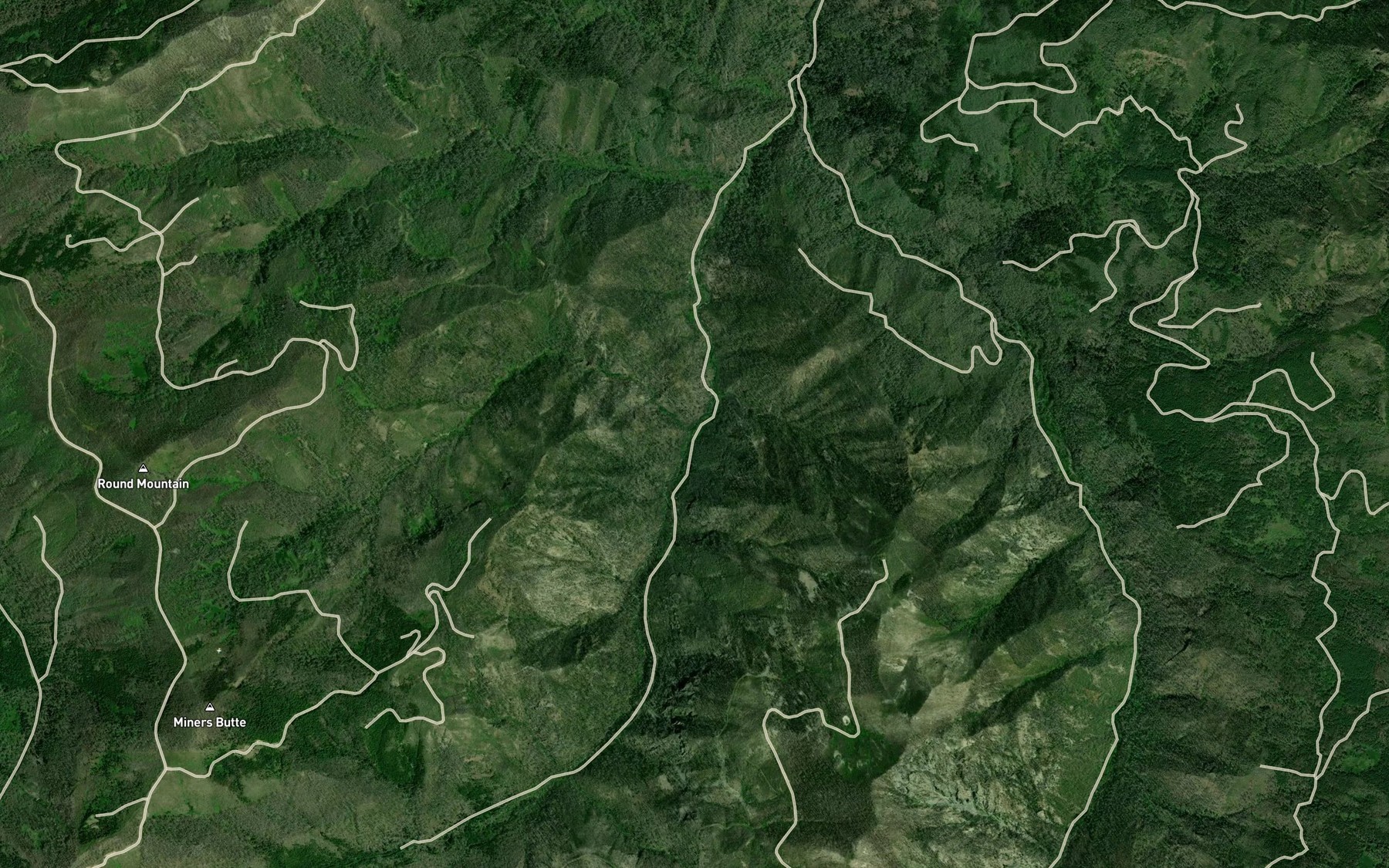 Satellite map of the Fall Creek