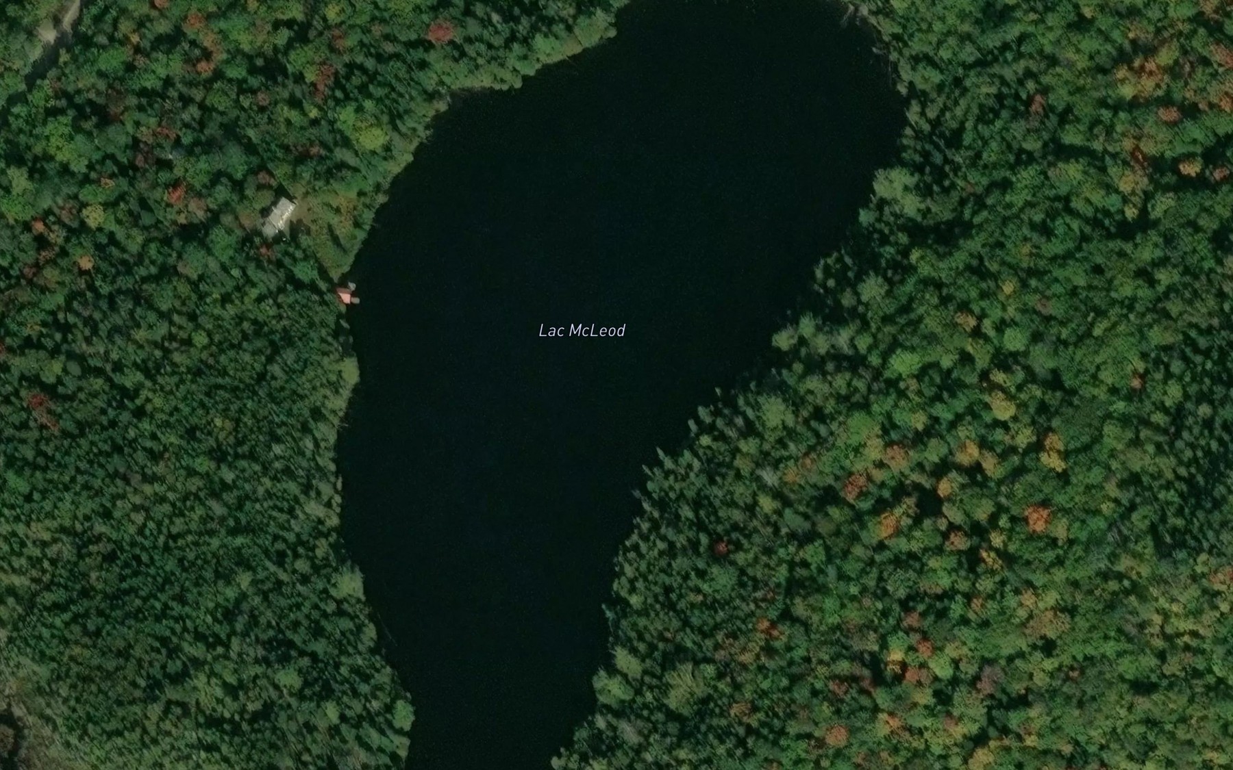 Satellite map of the Lac McLeod