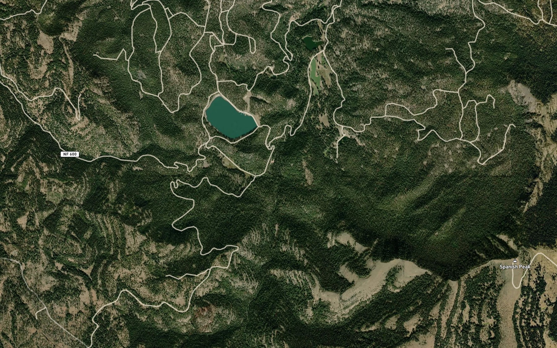 Satellite map of the West Branch Rock Creek