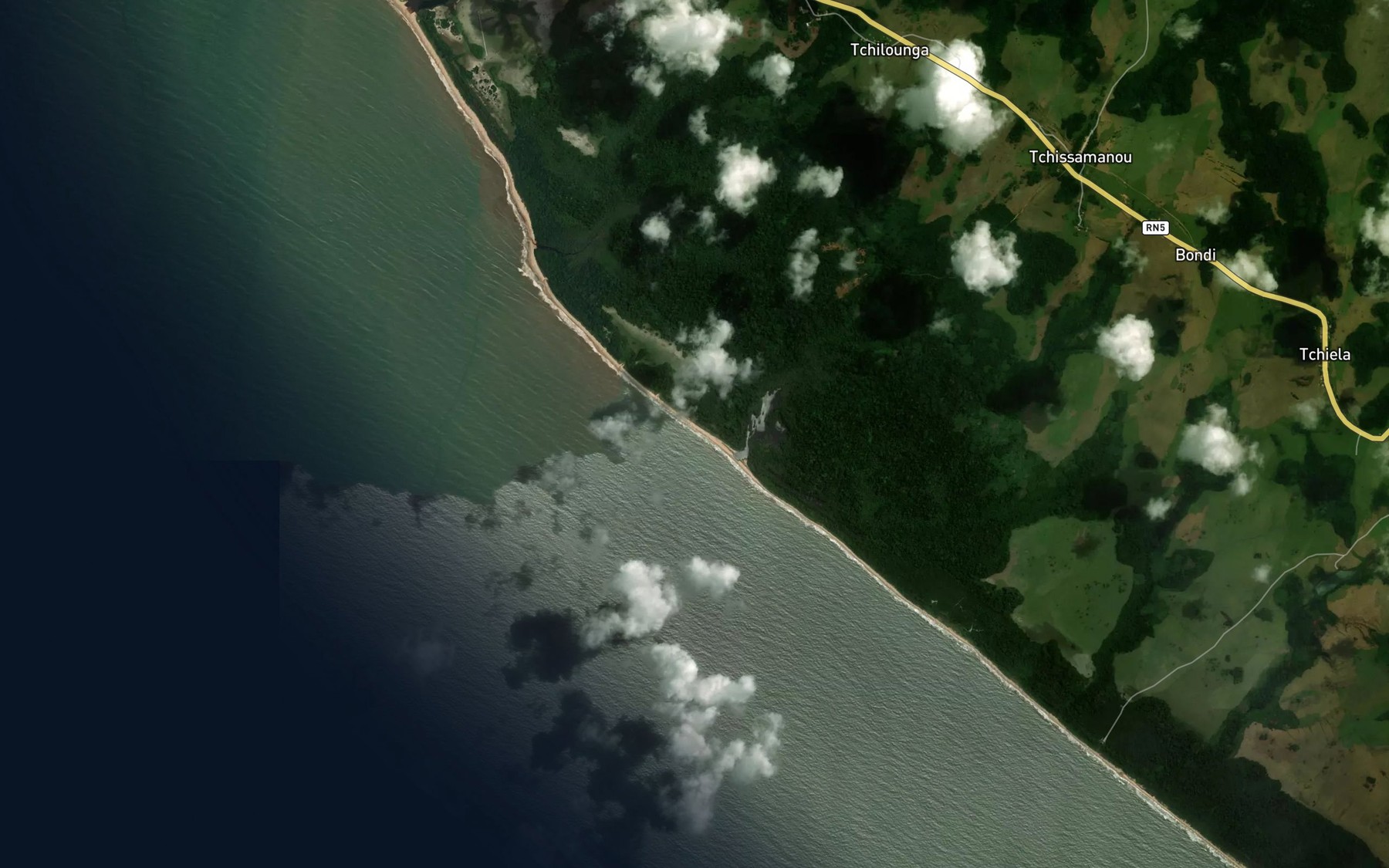 Satellite map of the Tchitembo