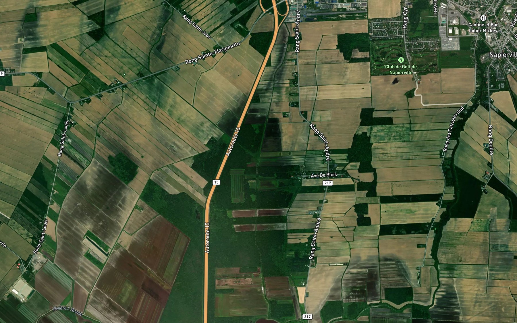 Satellite map of the Branche du Grand Tronc