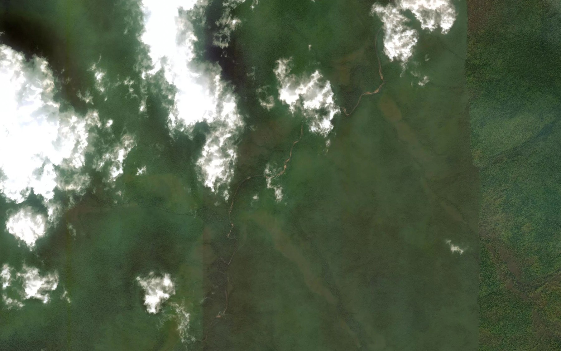 Satellite map of the Malyy Kanaymu