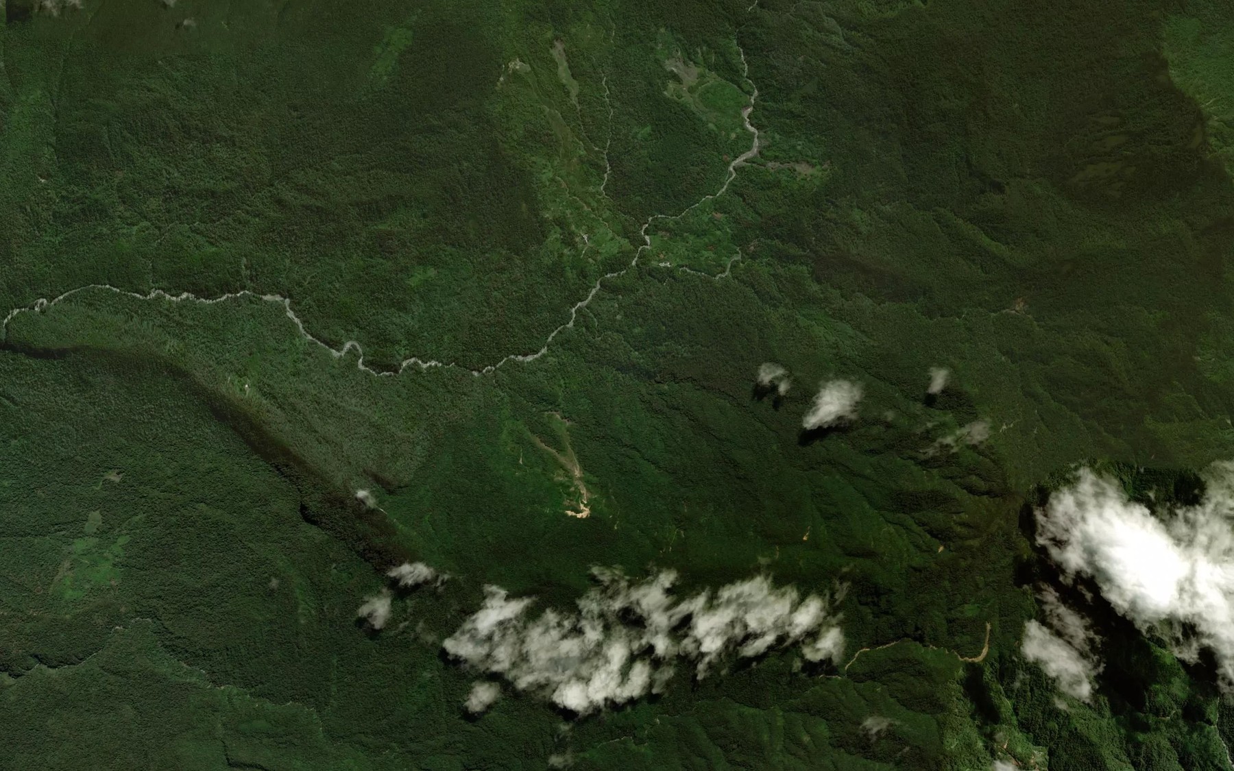 Satellite map of the Kabil River