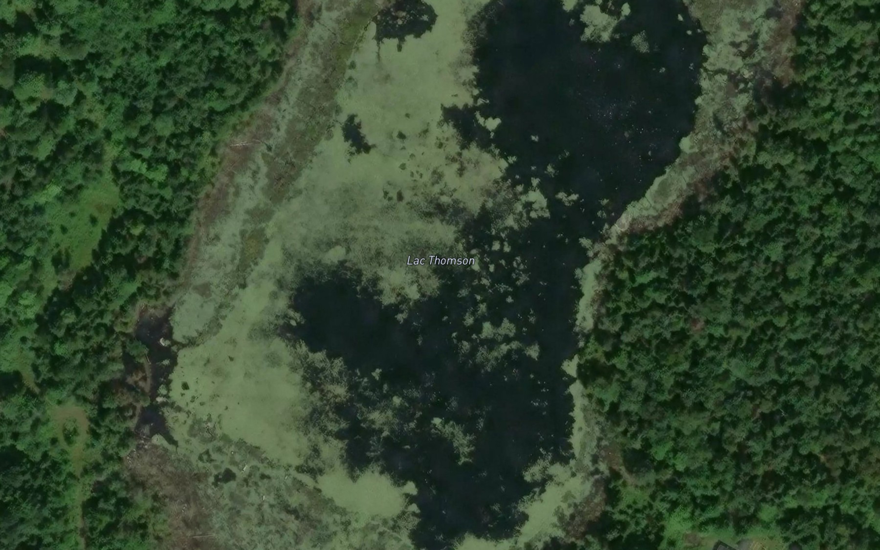 Satellite map of the Lac Thomson