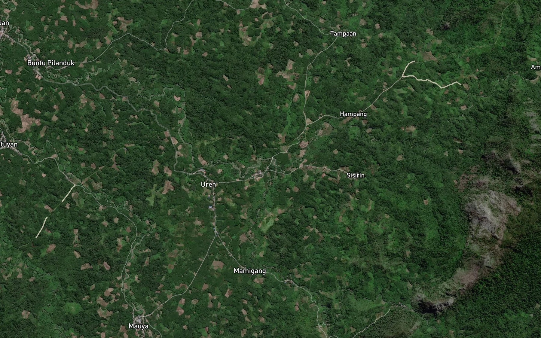 Satellite map of the Sungai Tabuan