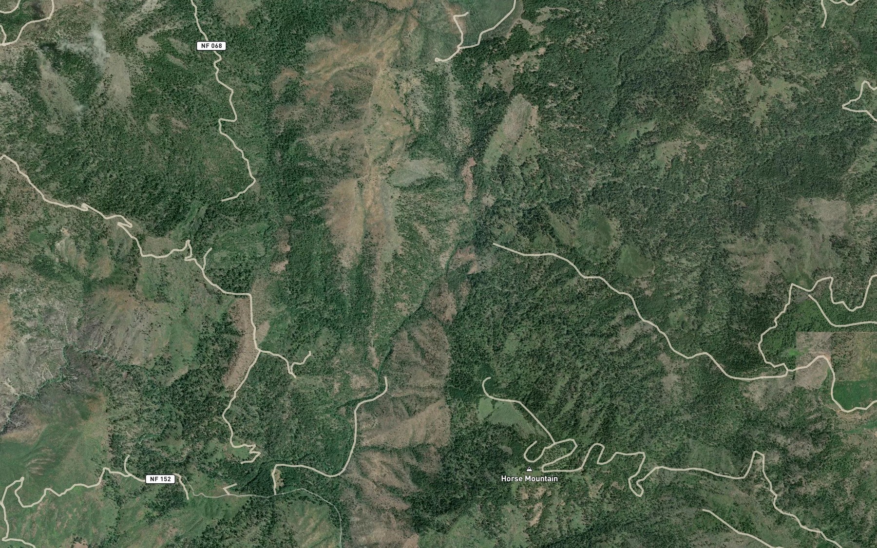 Satellite map of the Swede Creek