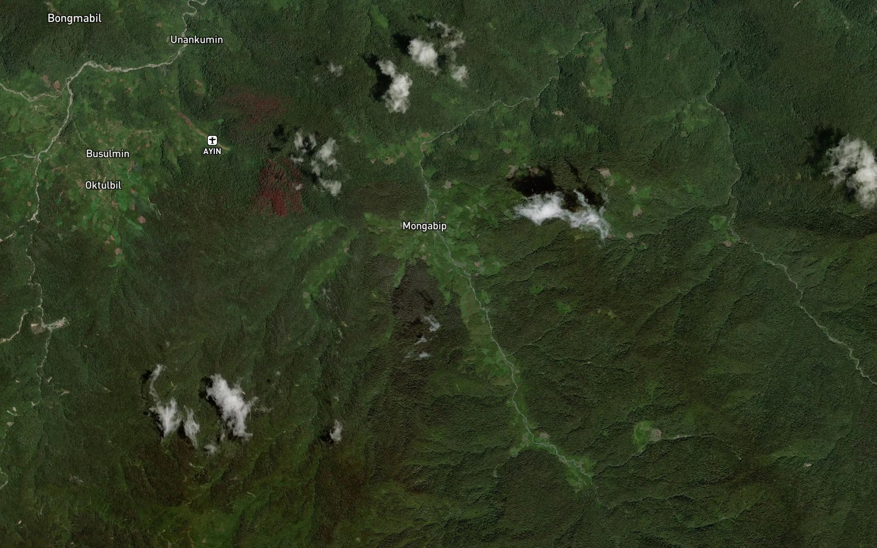 Satellite map of the Stolka Creek