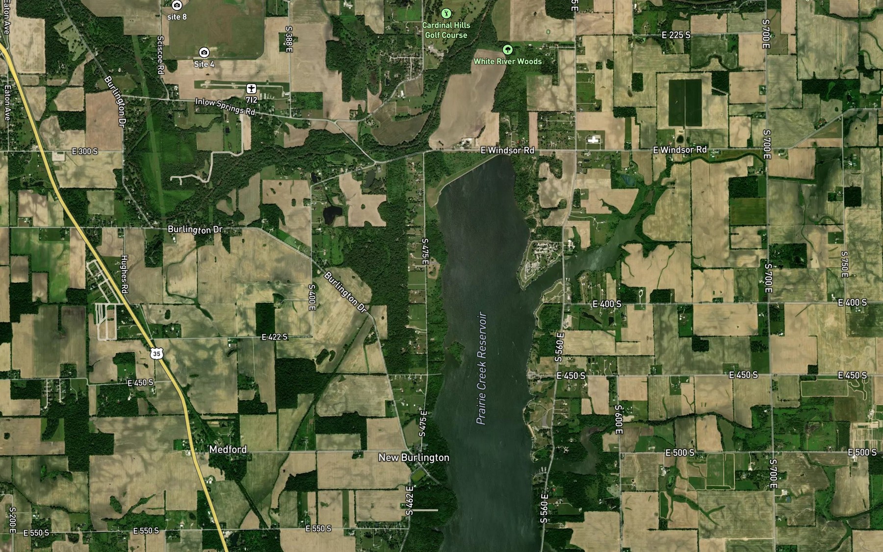 Satellite map of the Spot 7