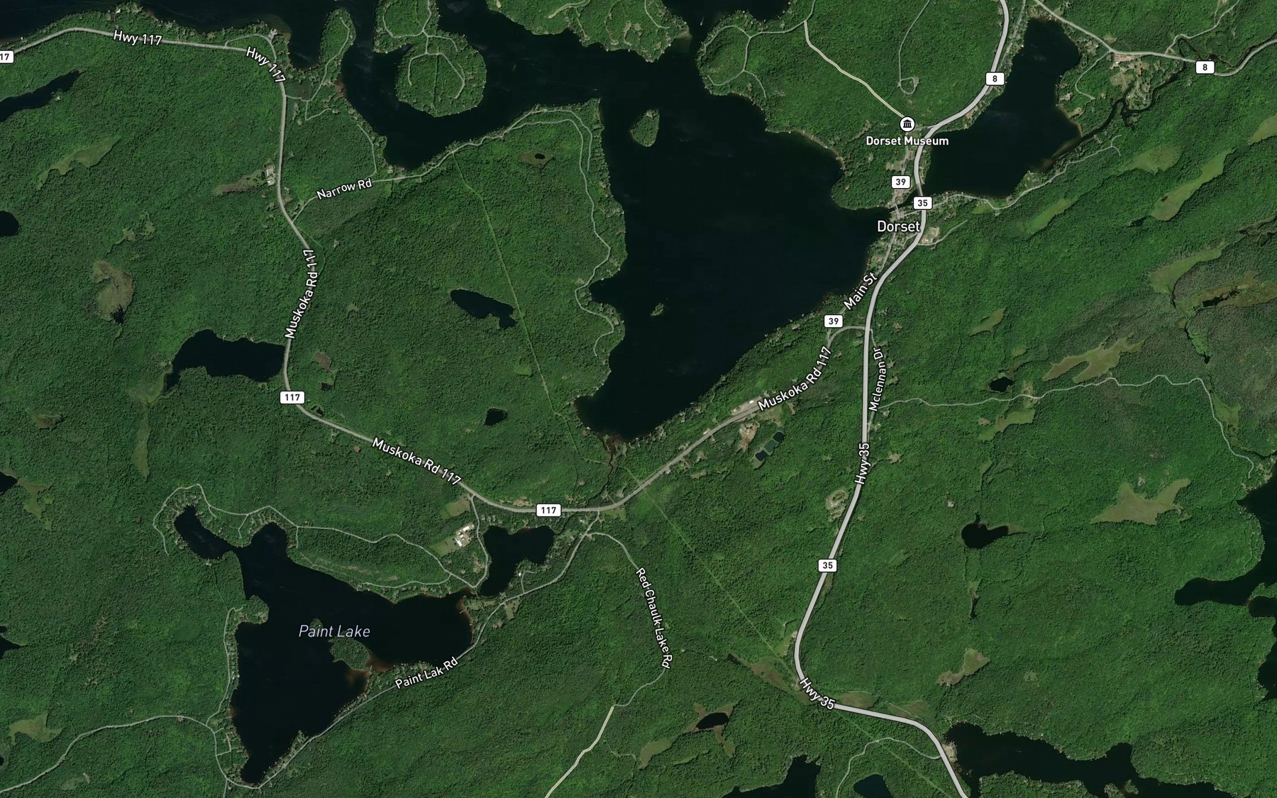 Satellite map of the Trading Bay