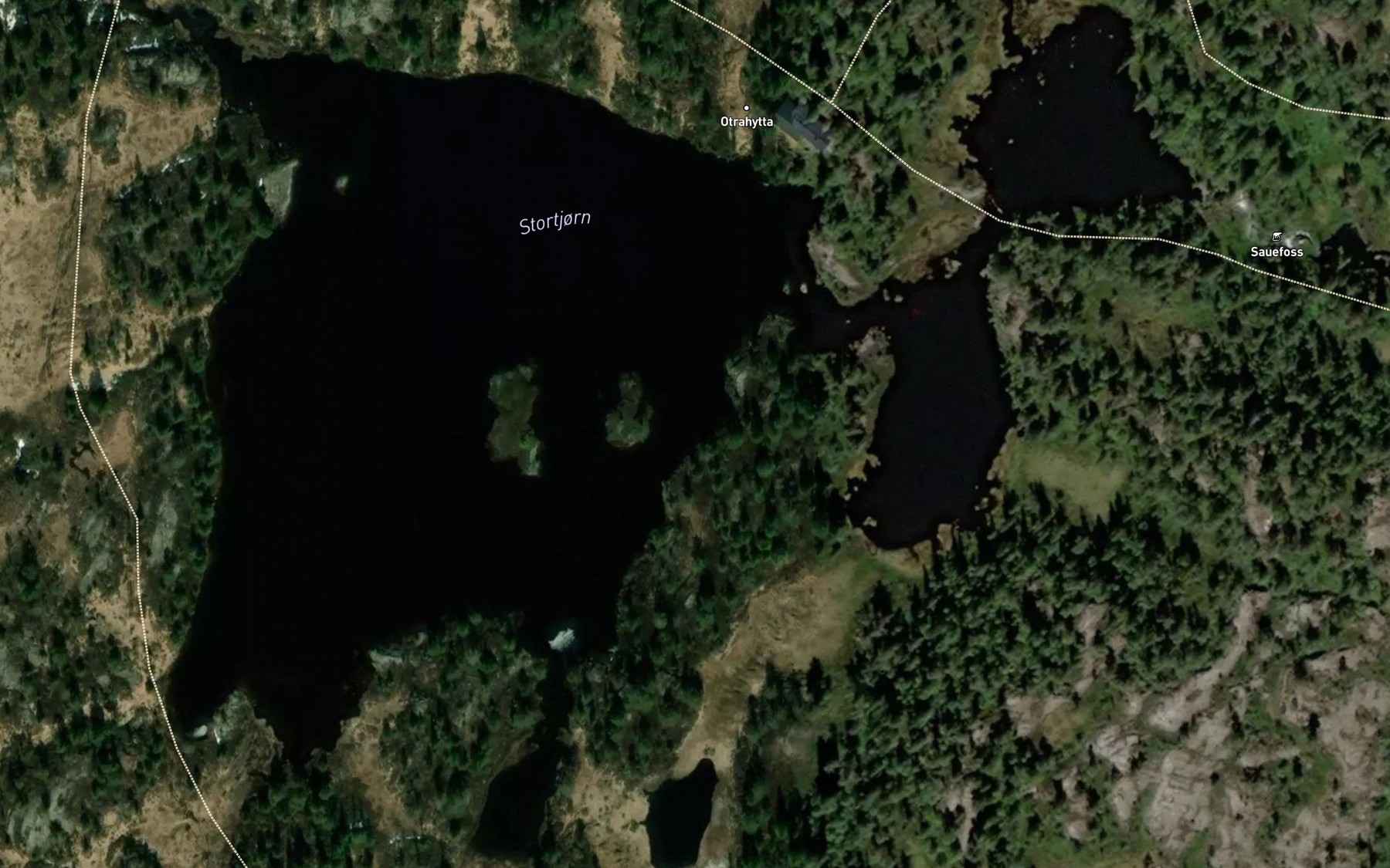 Satellite map of the Stortjorn
