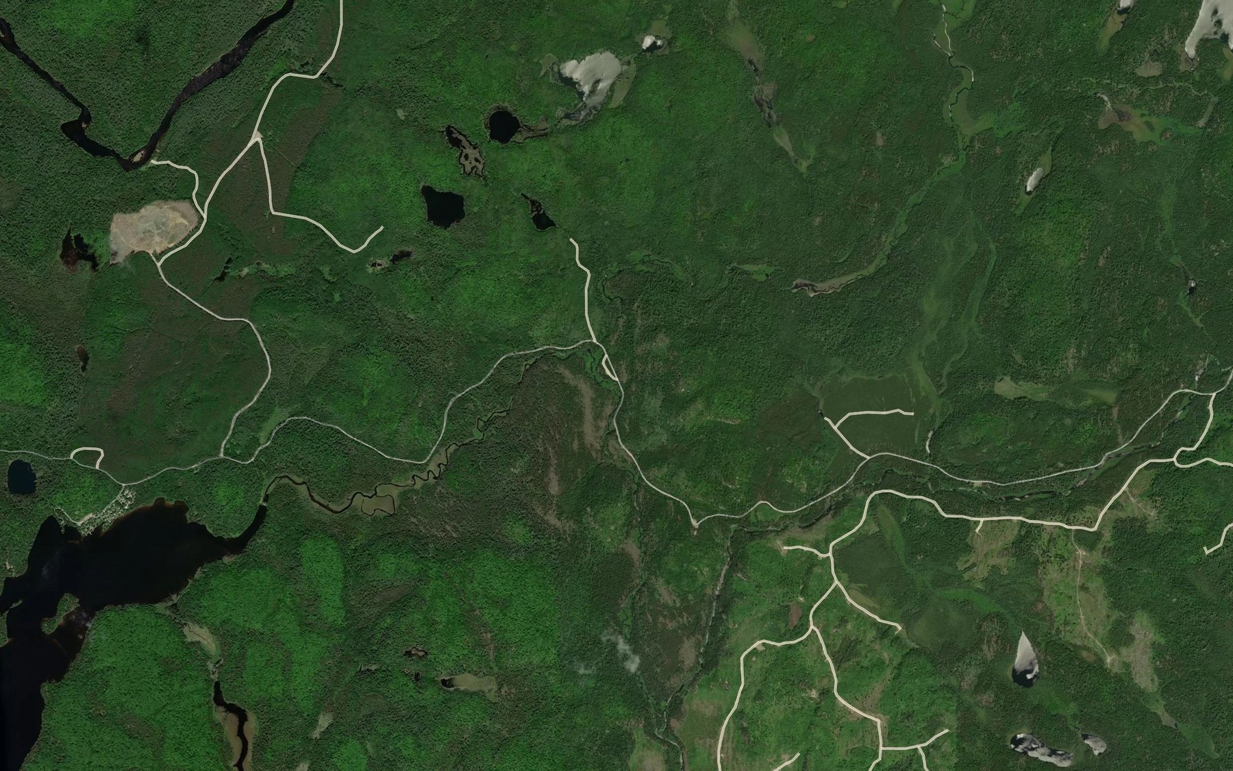 Satellite map of the Centre Creek