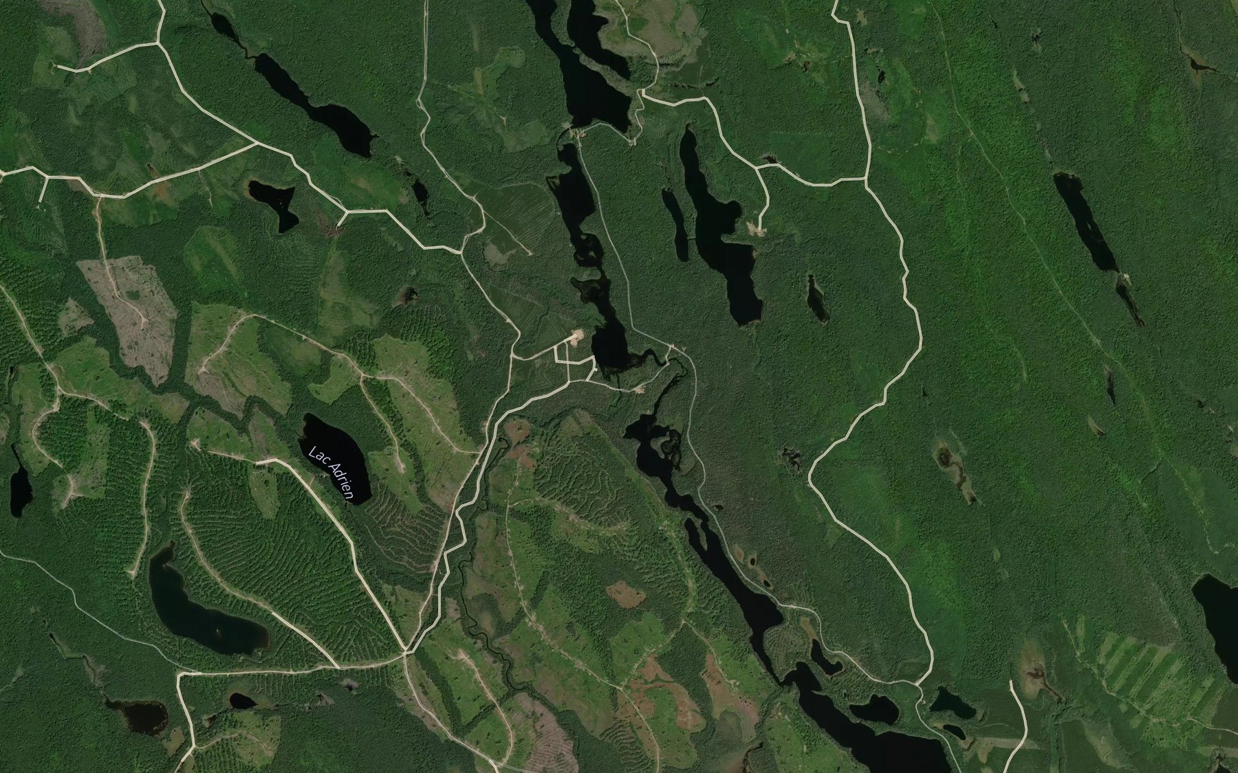 Satellite map of the Ruisseau Noir