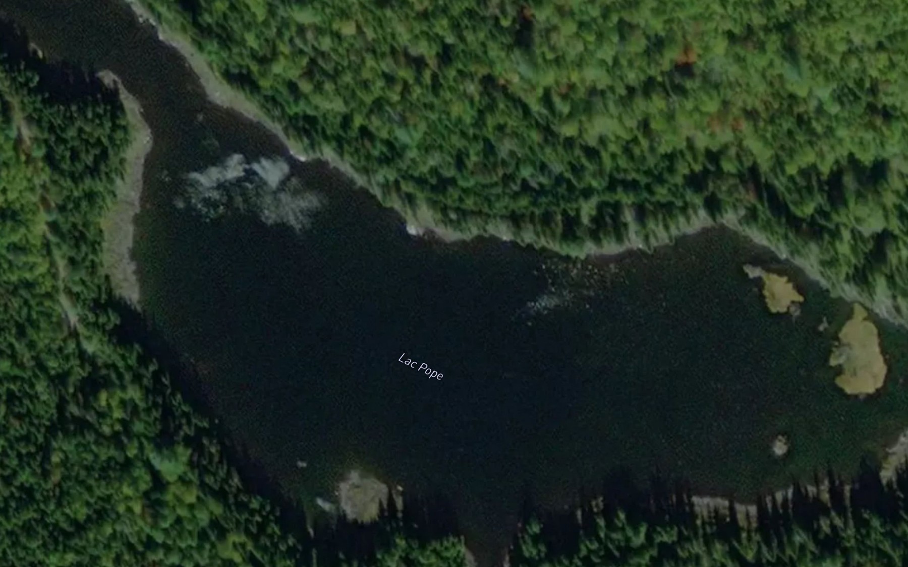 Satellite map of the Lac Pope