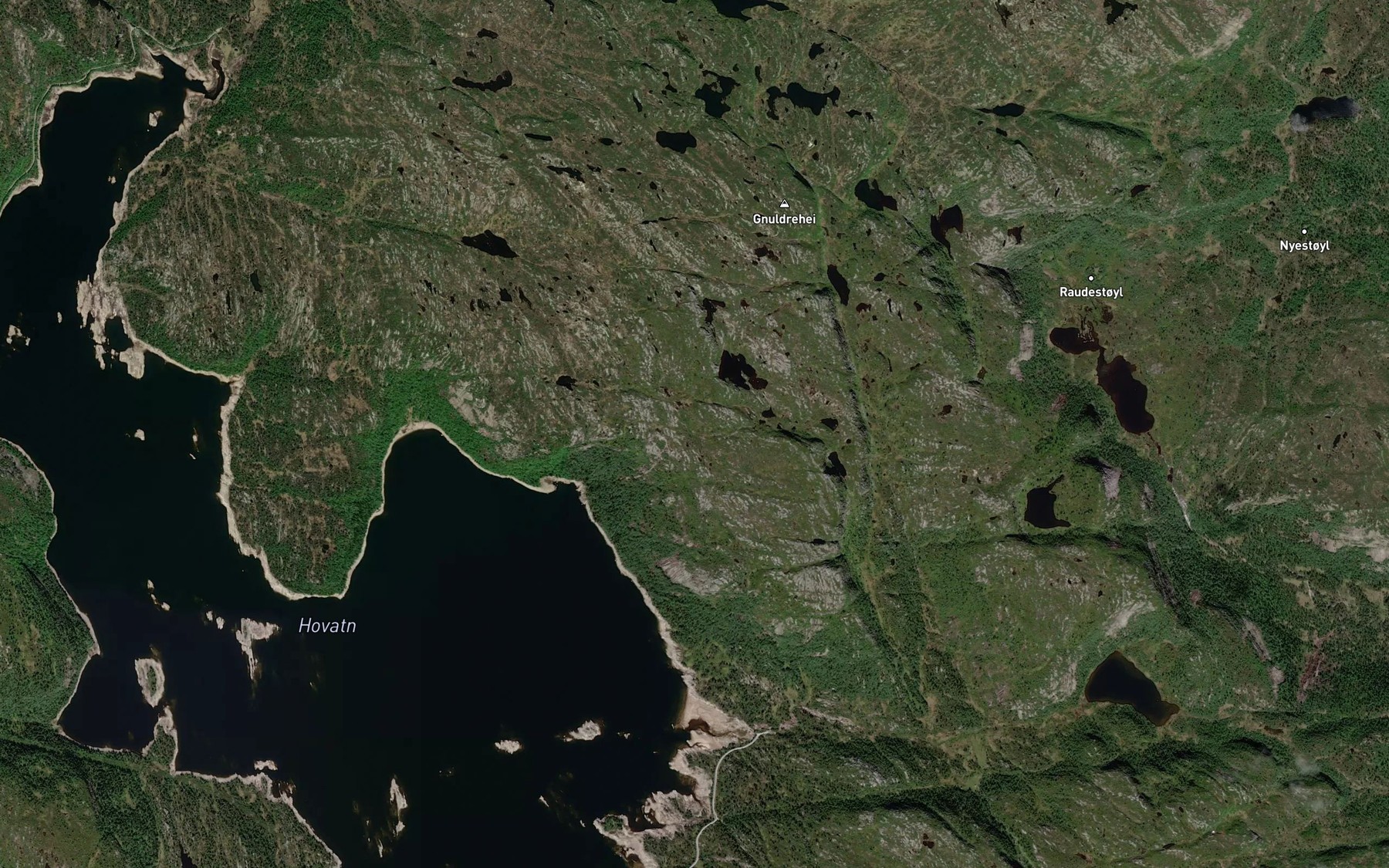 Satellite map of the Basebekken