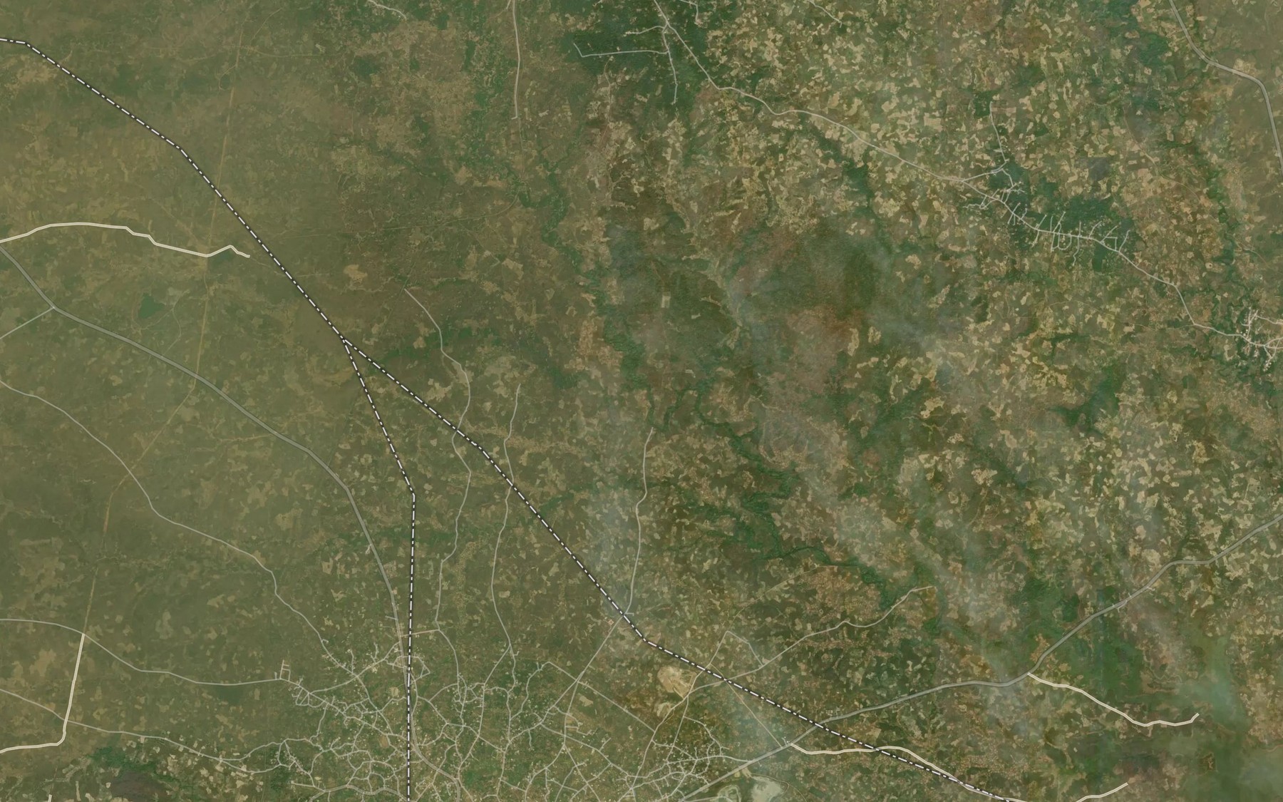 Satellite map of the River Ngada