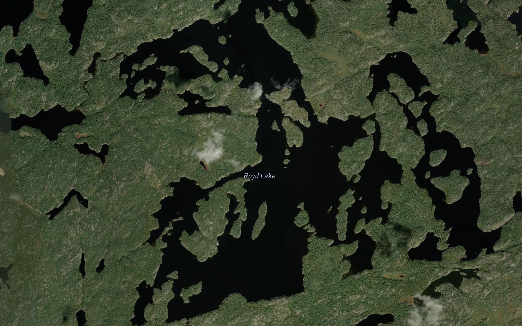 Satellite map of the Royd Lake