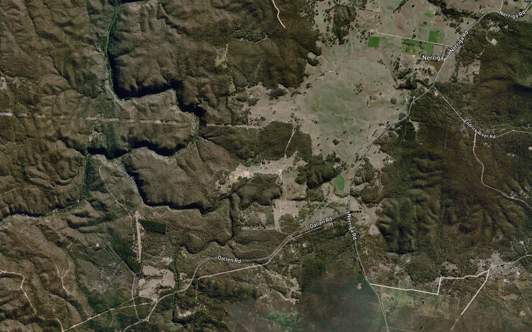 Satellite map of the Nodgengutta Creek