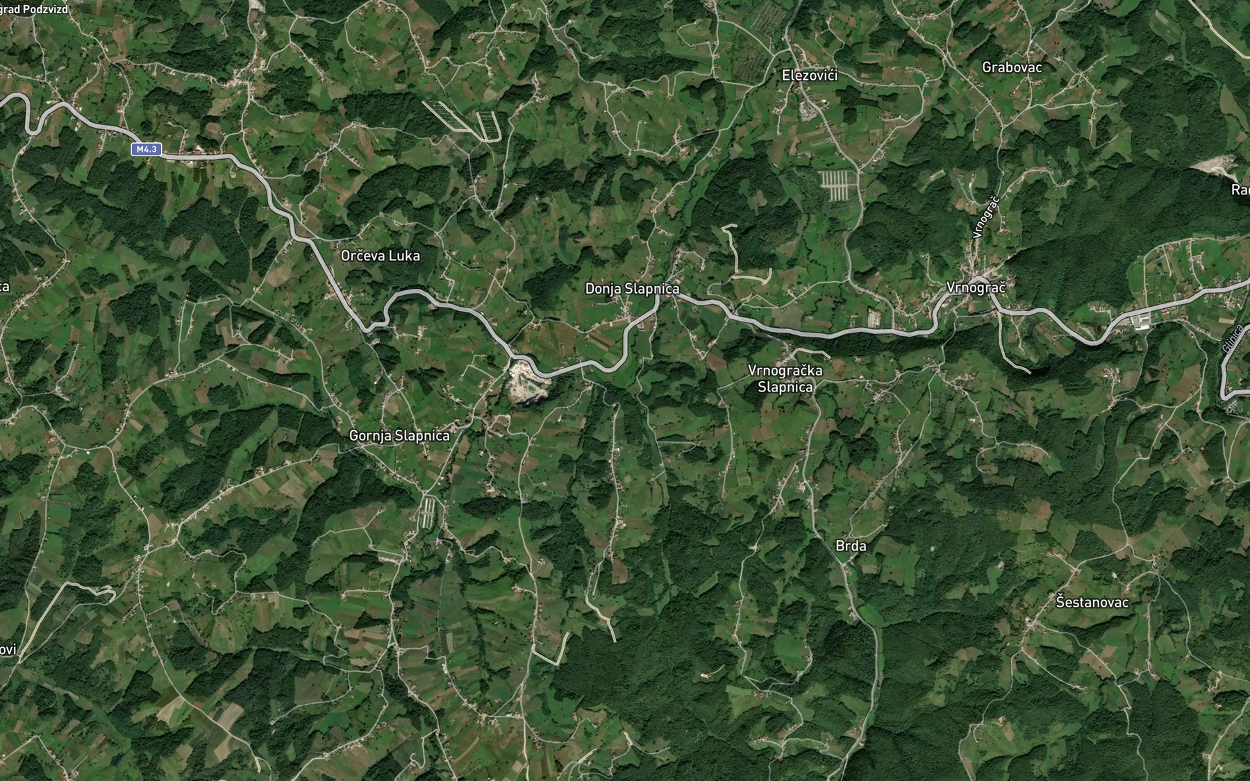 Satellite map of the Repusnjak