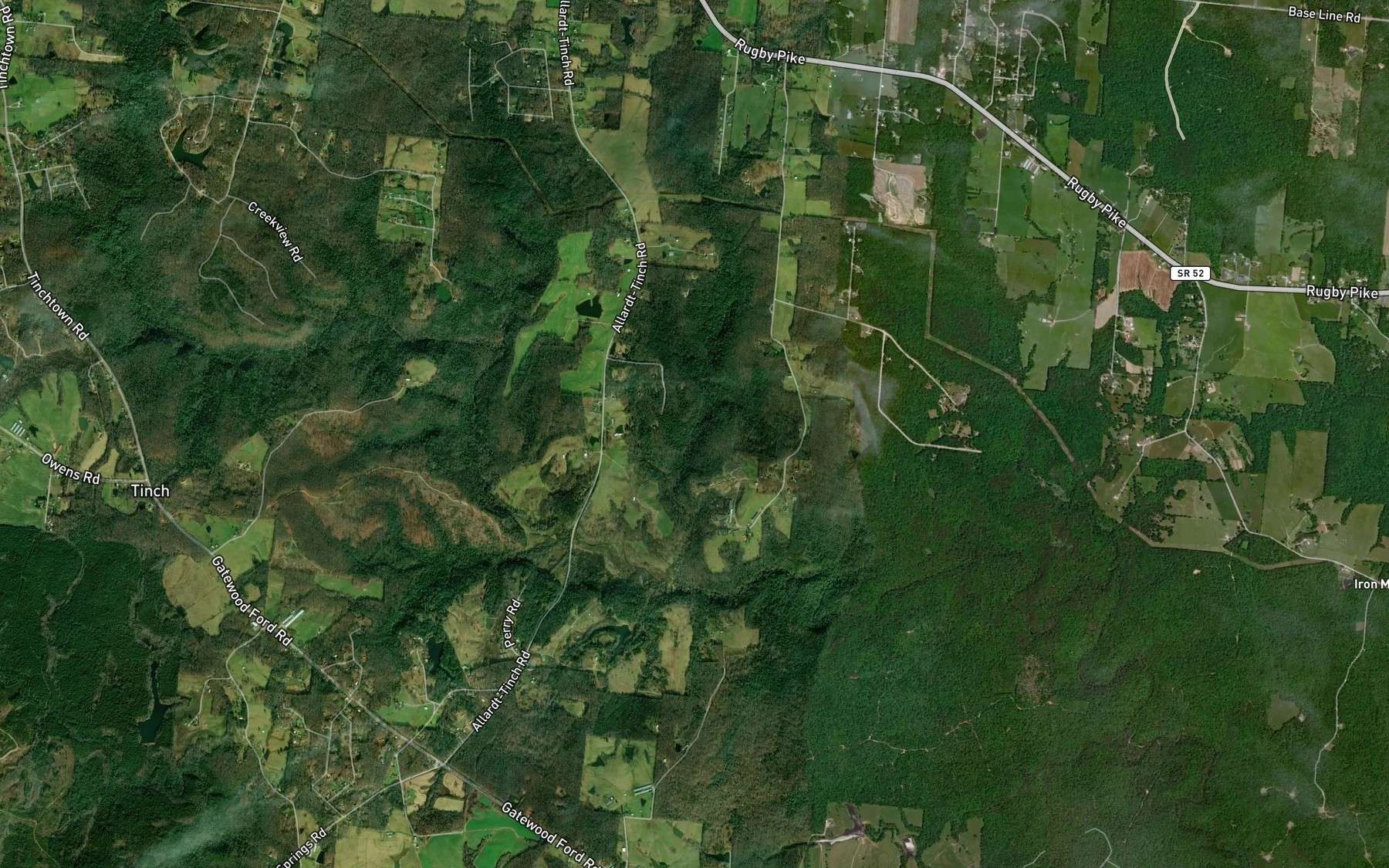 Satellite map of the Big Branch
