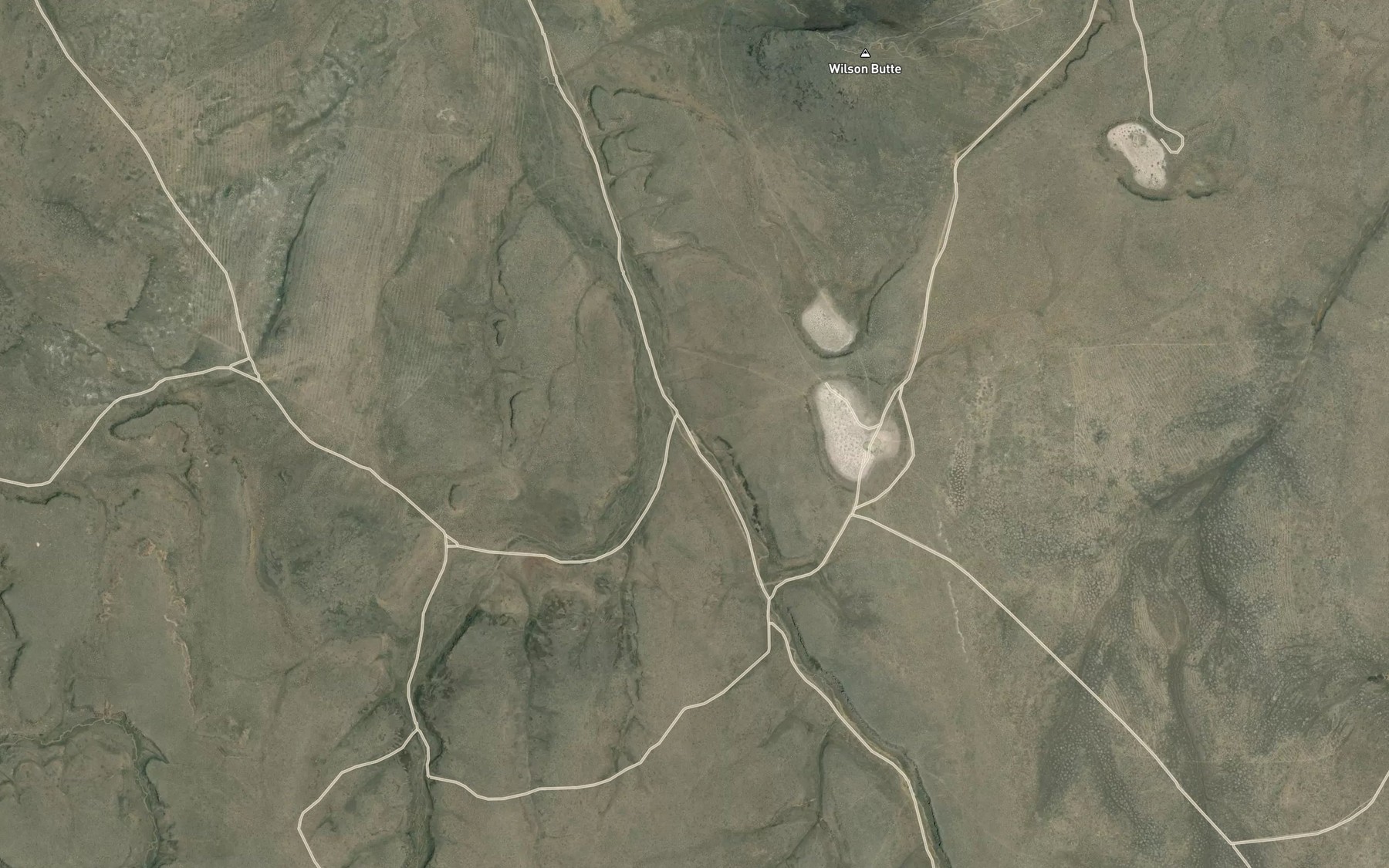 Satellite map of the North Wilson Reservoir