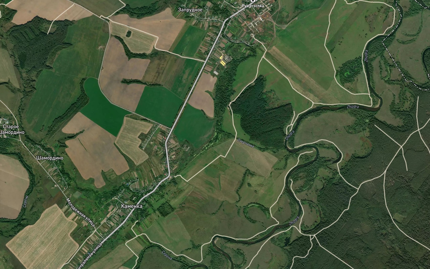 Satellite map of the Ozerchanka