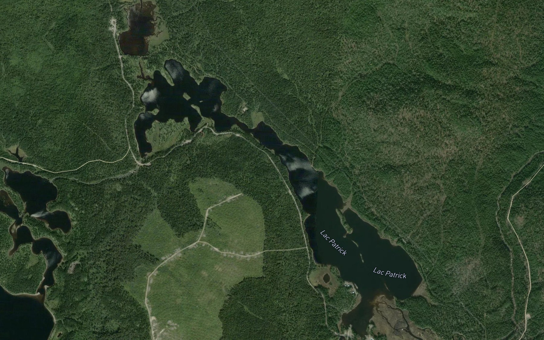 Satellite map of the Lac Patrick