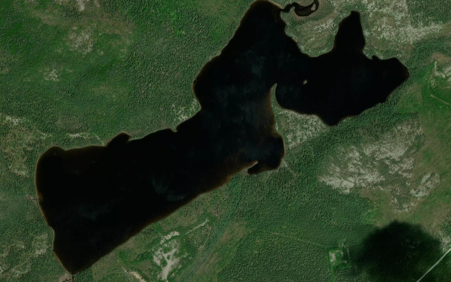 Satellite map of the Lac Kaamiinhiikaaskutinau