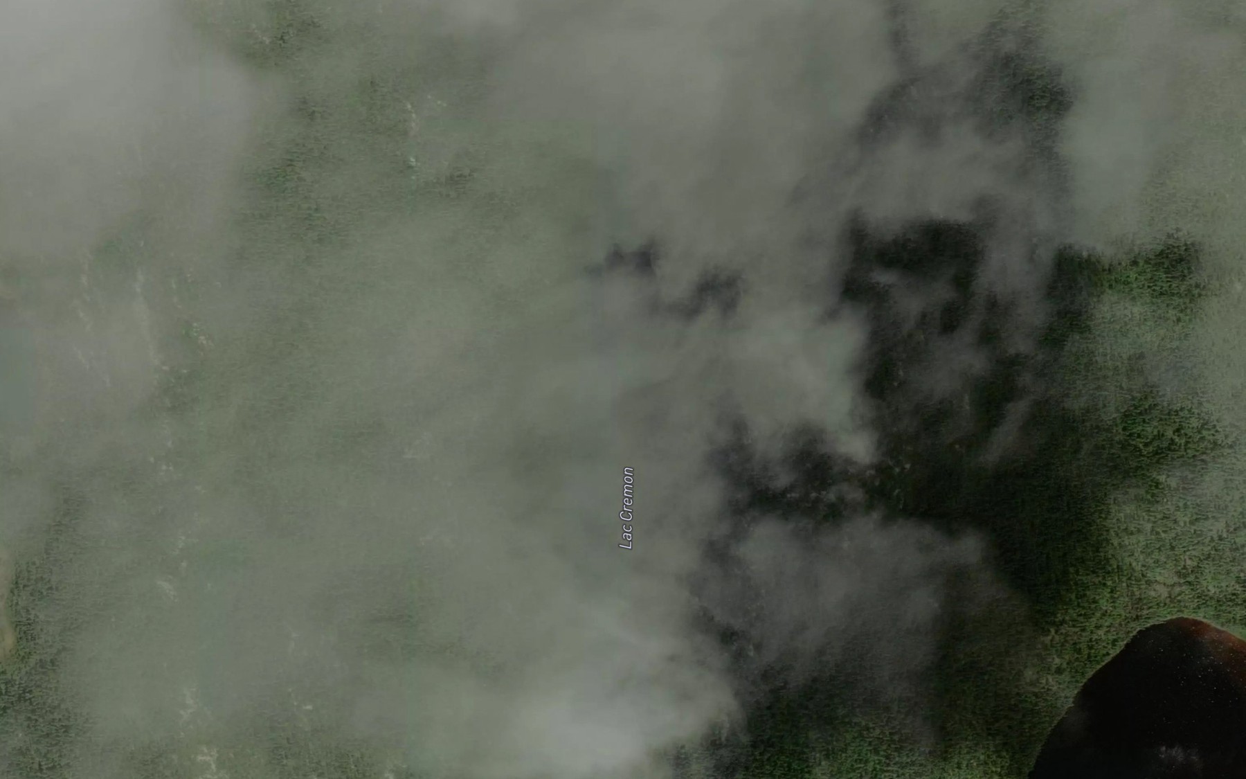 Satellite map of the Lac Cremon