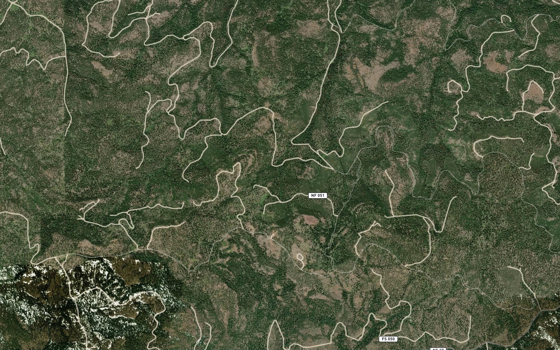 Satellite map of the Ochillee Spring