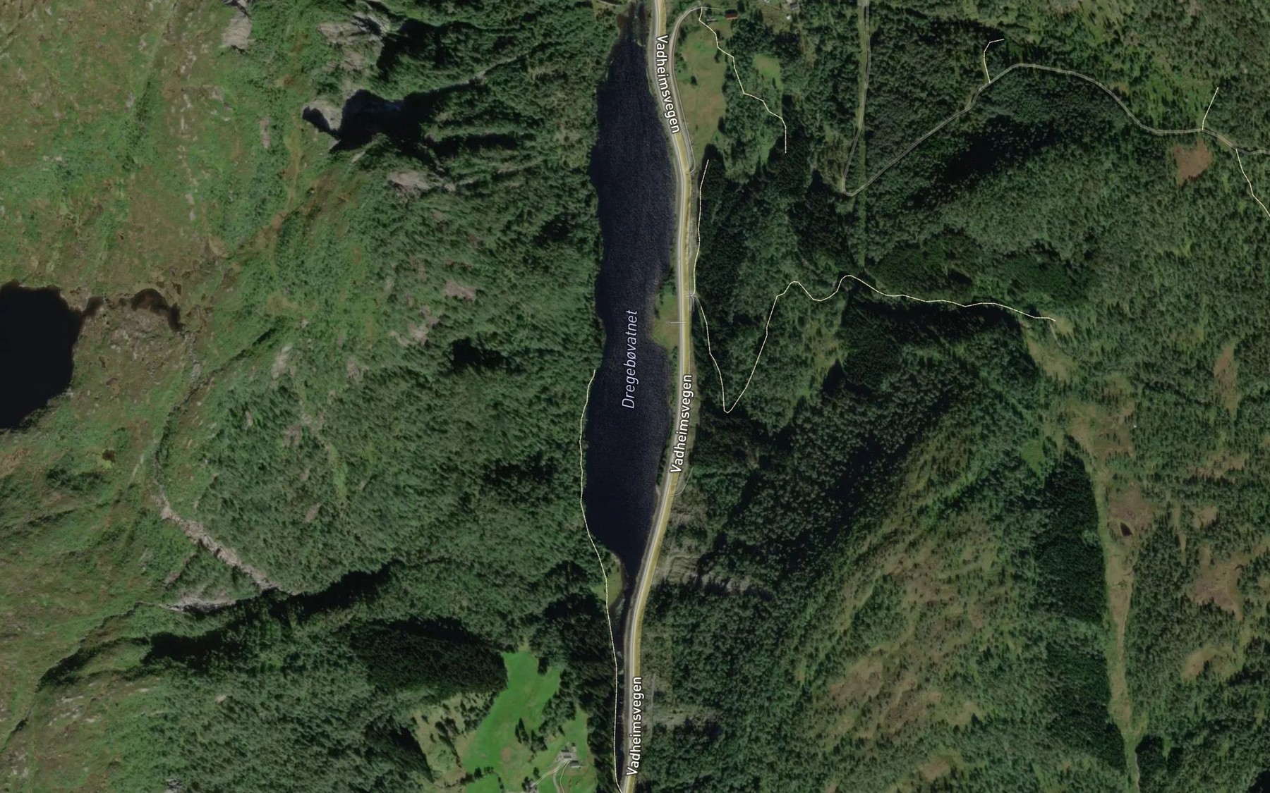 Satellite map of the Dregebovatnet