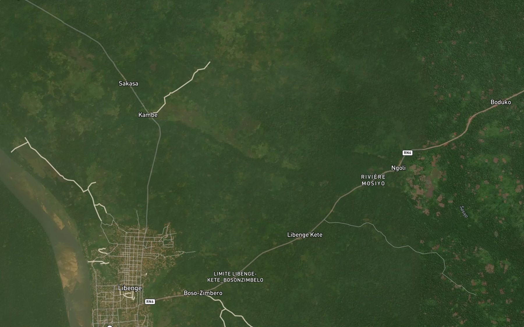 Satellite map of the Ngoswa
