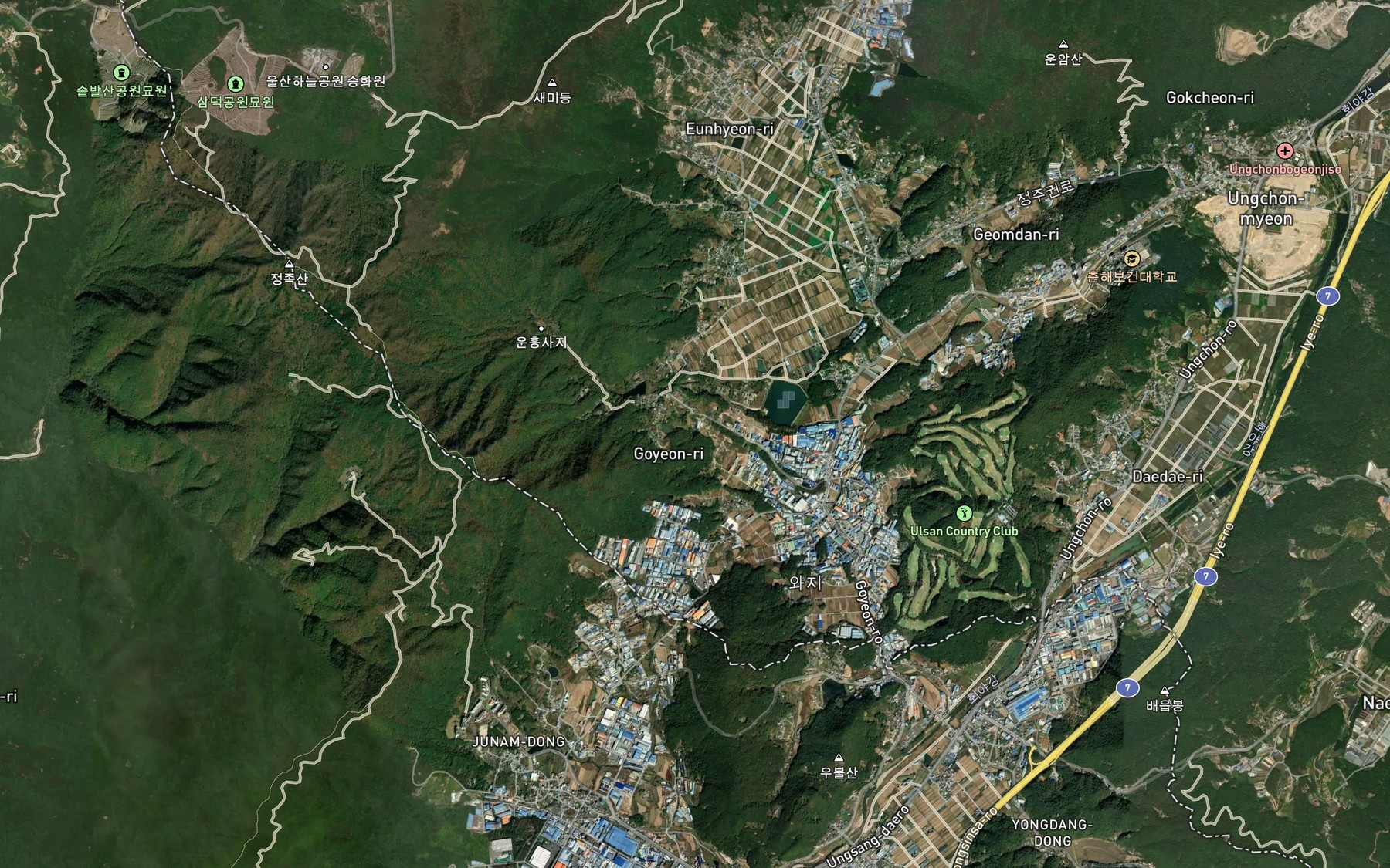 Satellite map of the Jinbangmot