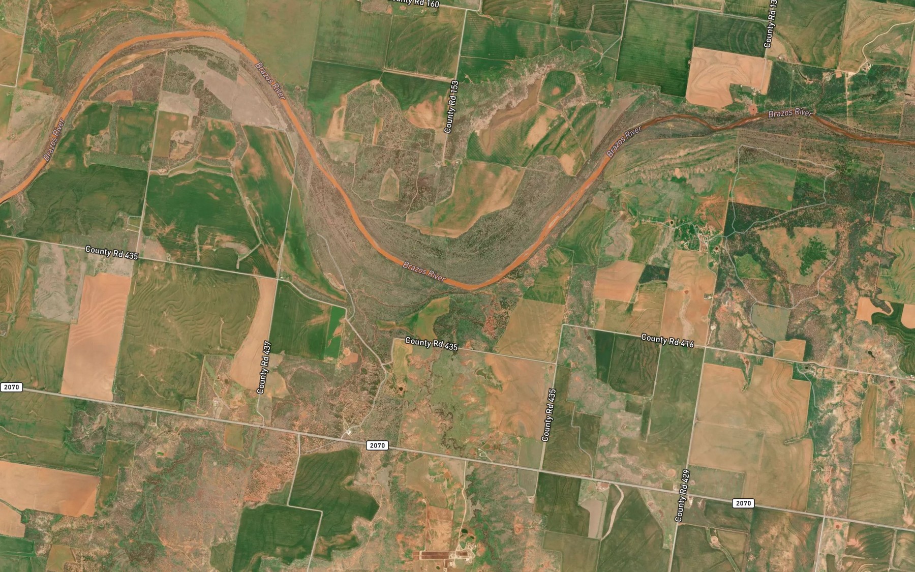 Satellite map of the Lake Creek