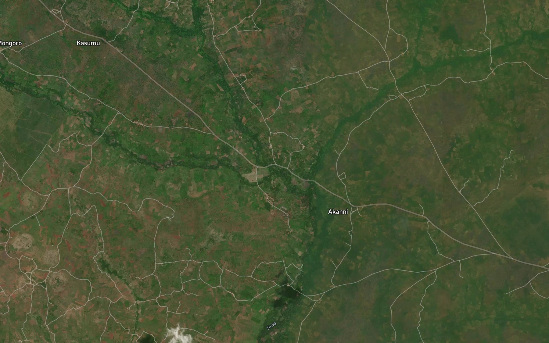Satellite map of the River Oyo