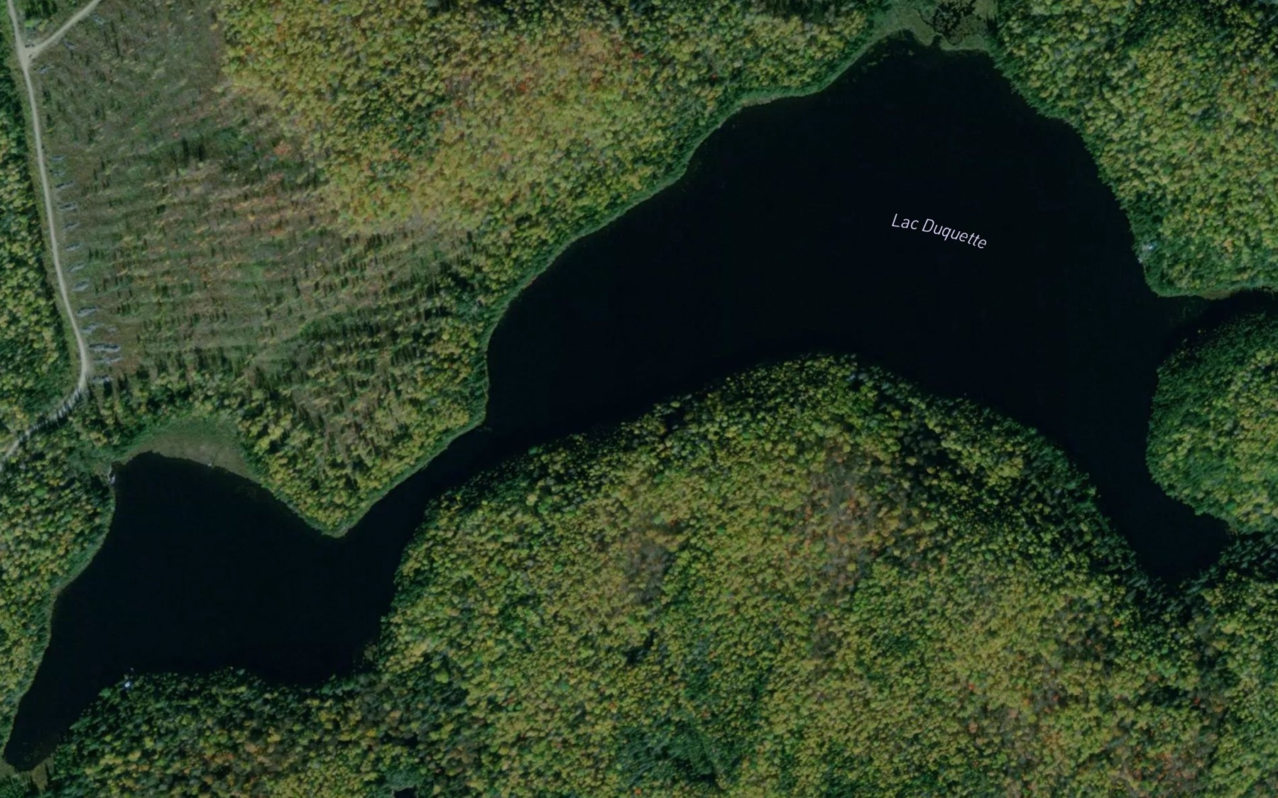 Satellite map of the Lac Duquette