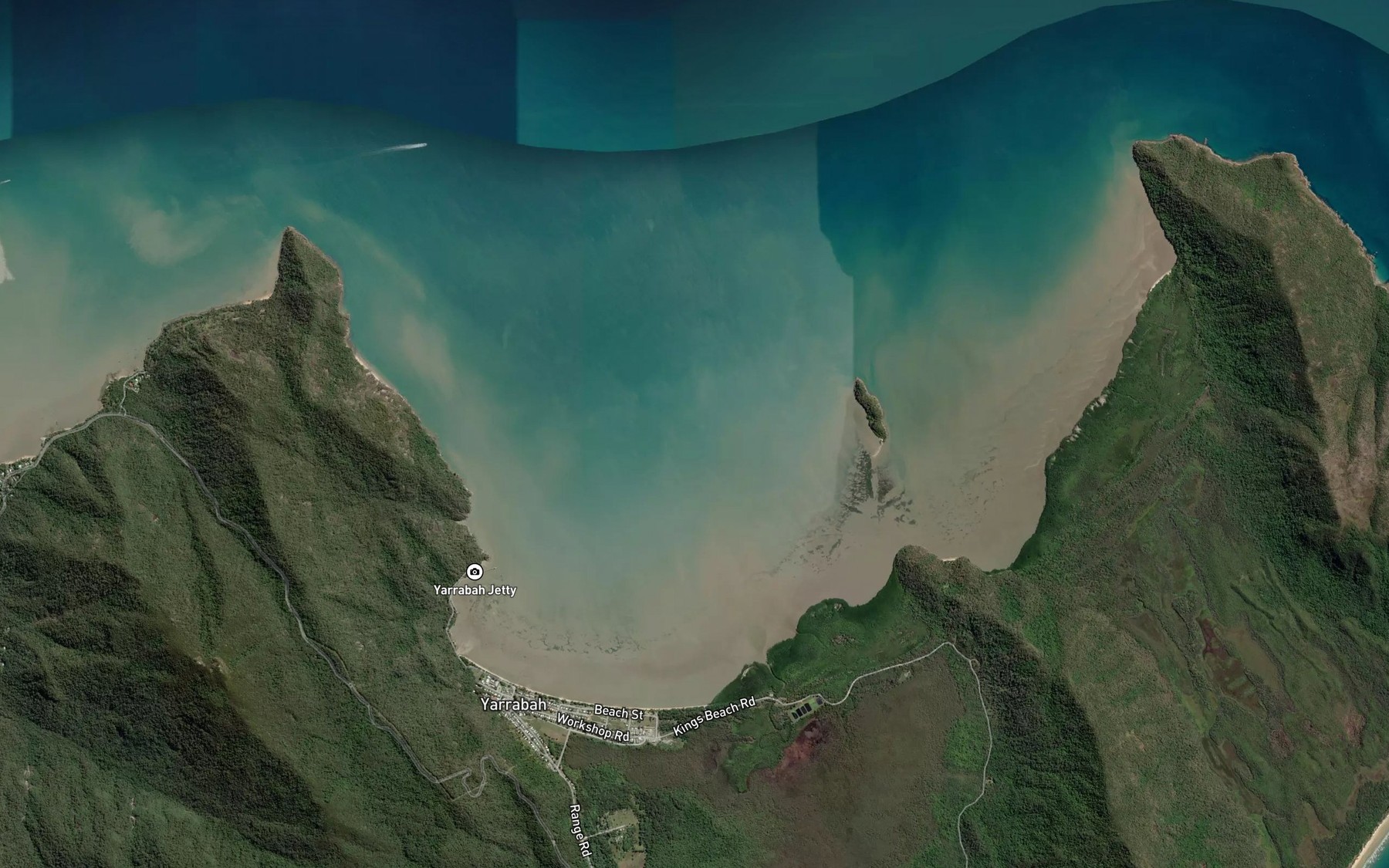 Satellite map of the Mission Bay