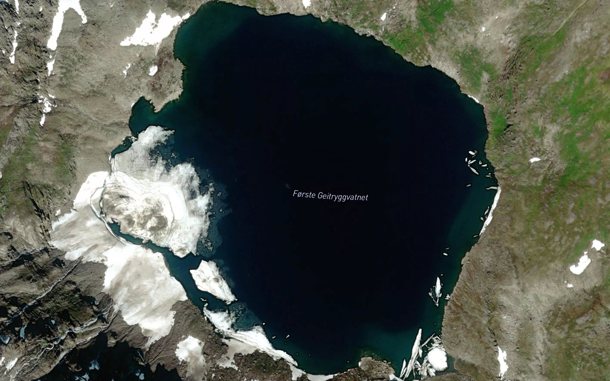 Geitryggvatnet,forste
