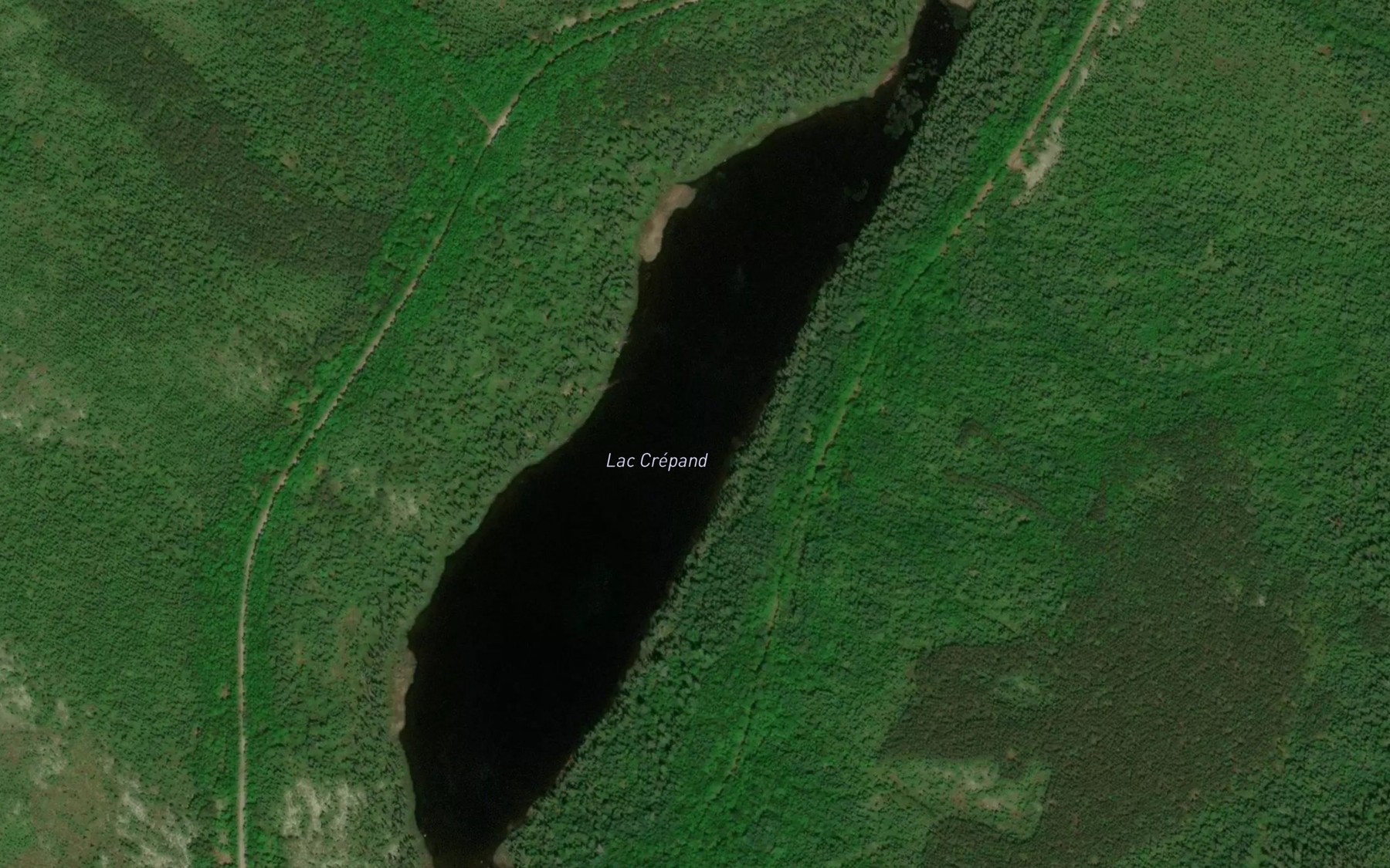 Satellite map of the Lac Crepand