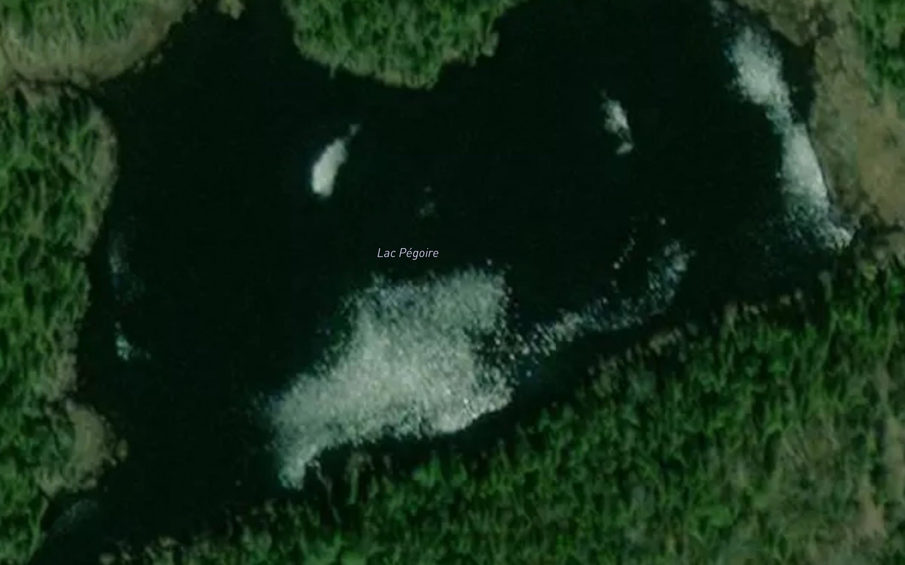 Satellite map of the Lac Pegoire