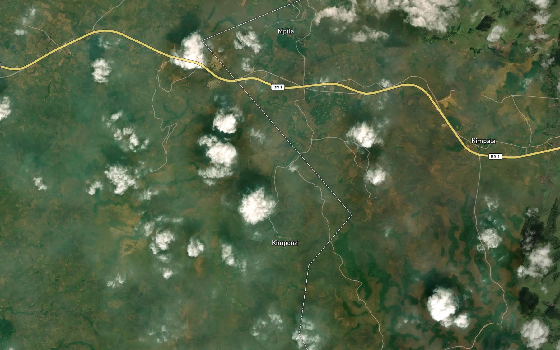 Satellite map of the Manfoulou