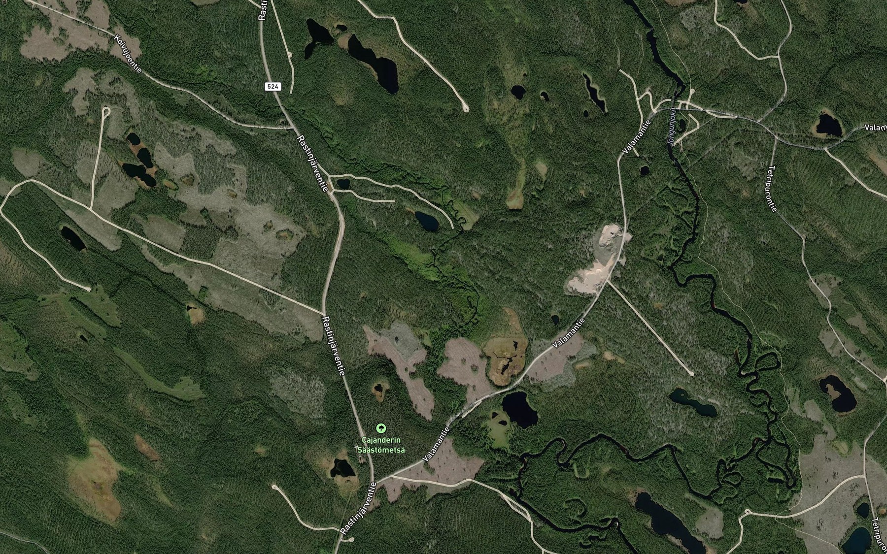 Satellite map of the Tervospuro