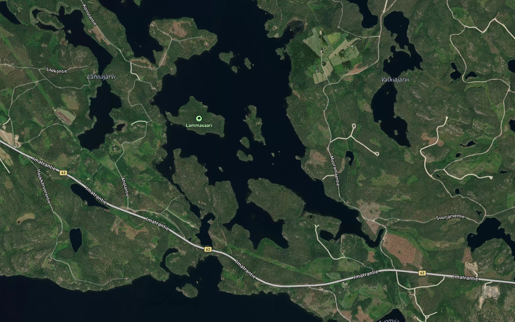 Satellite map of the Tuomilahti