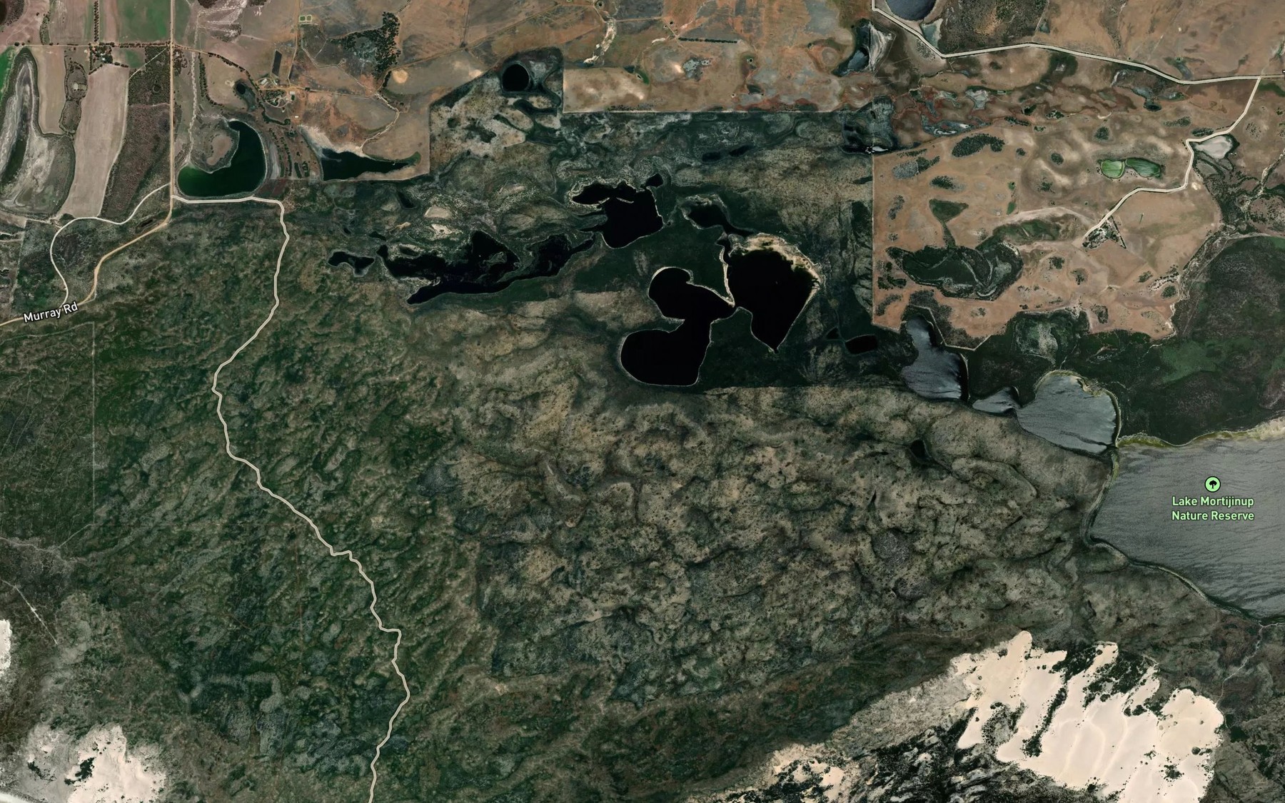 Satellite map of the Lake Nambarup