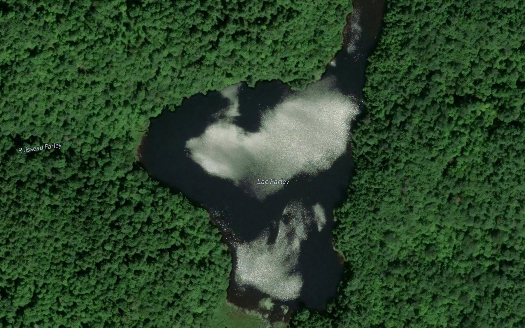 Satellite map of the Lac Farley