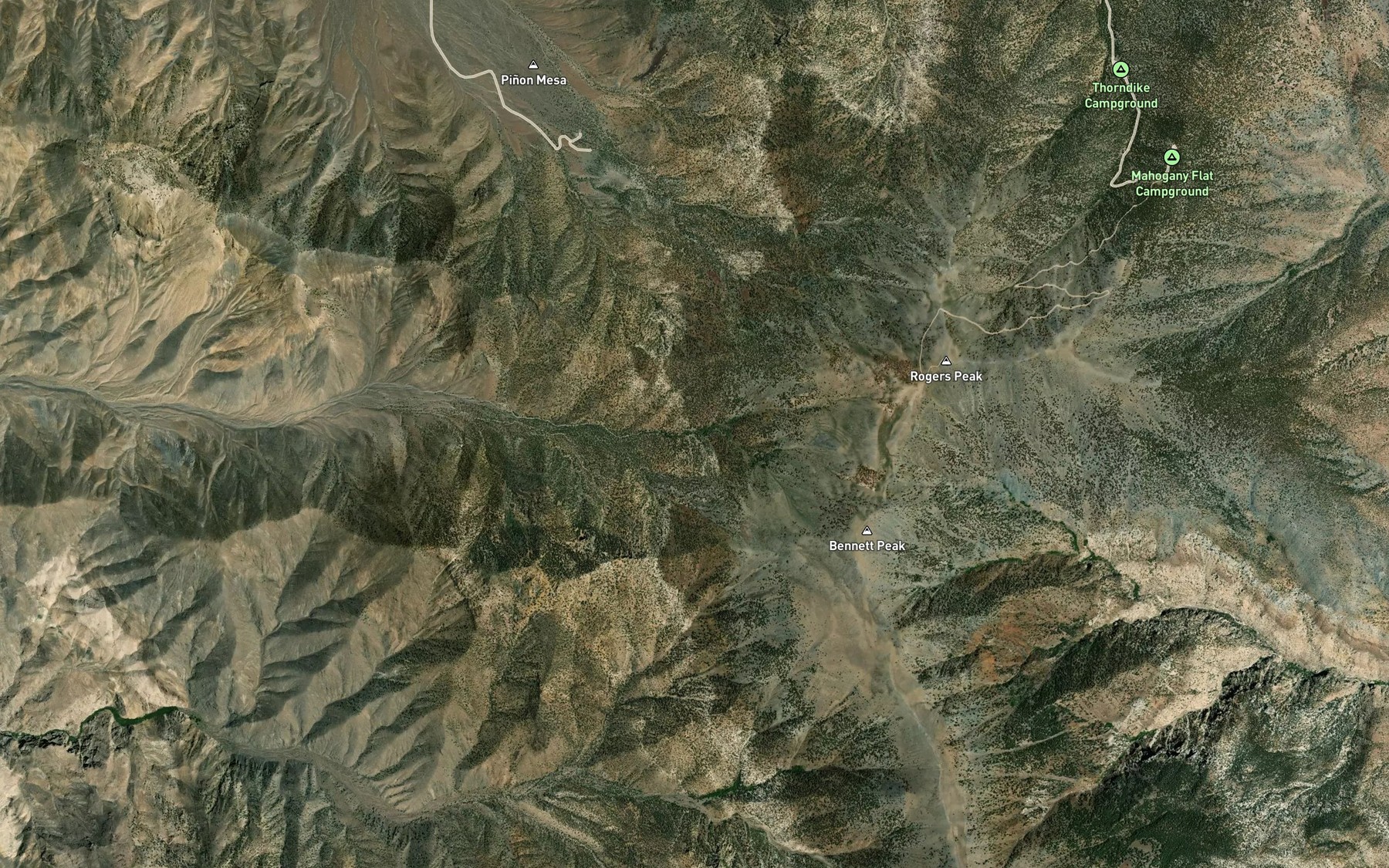 Satellite map of the Tuber Spring