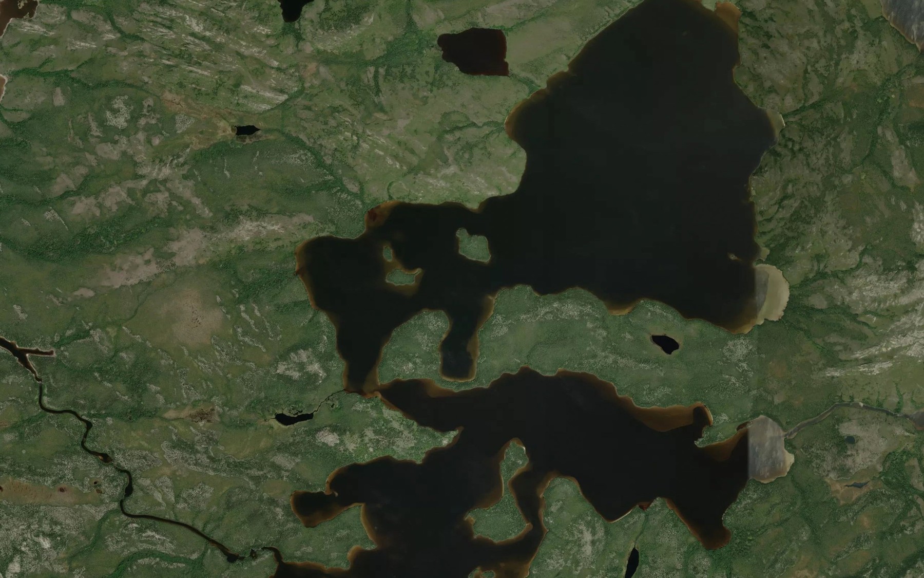 Satellite map of the Lac Gauchet