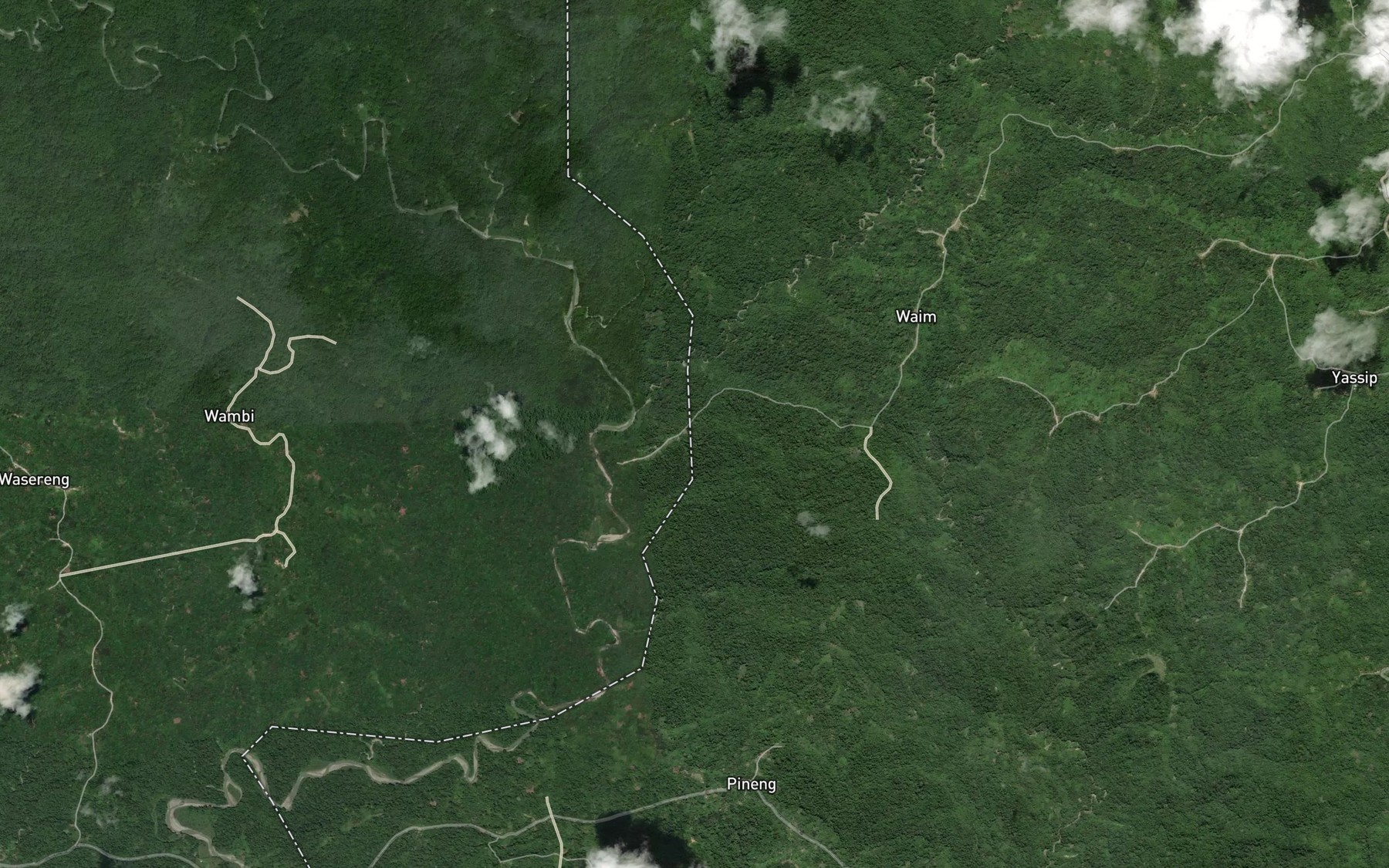 Satellite map of the Yasolk Creek