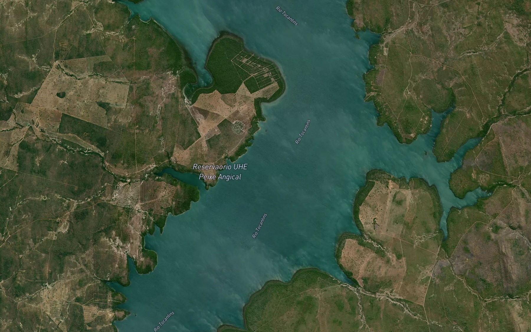 Satellite map of the Corrego Sao Luis