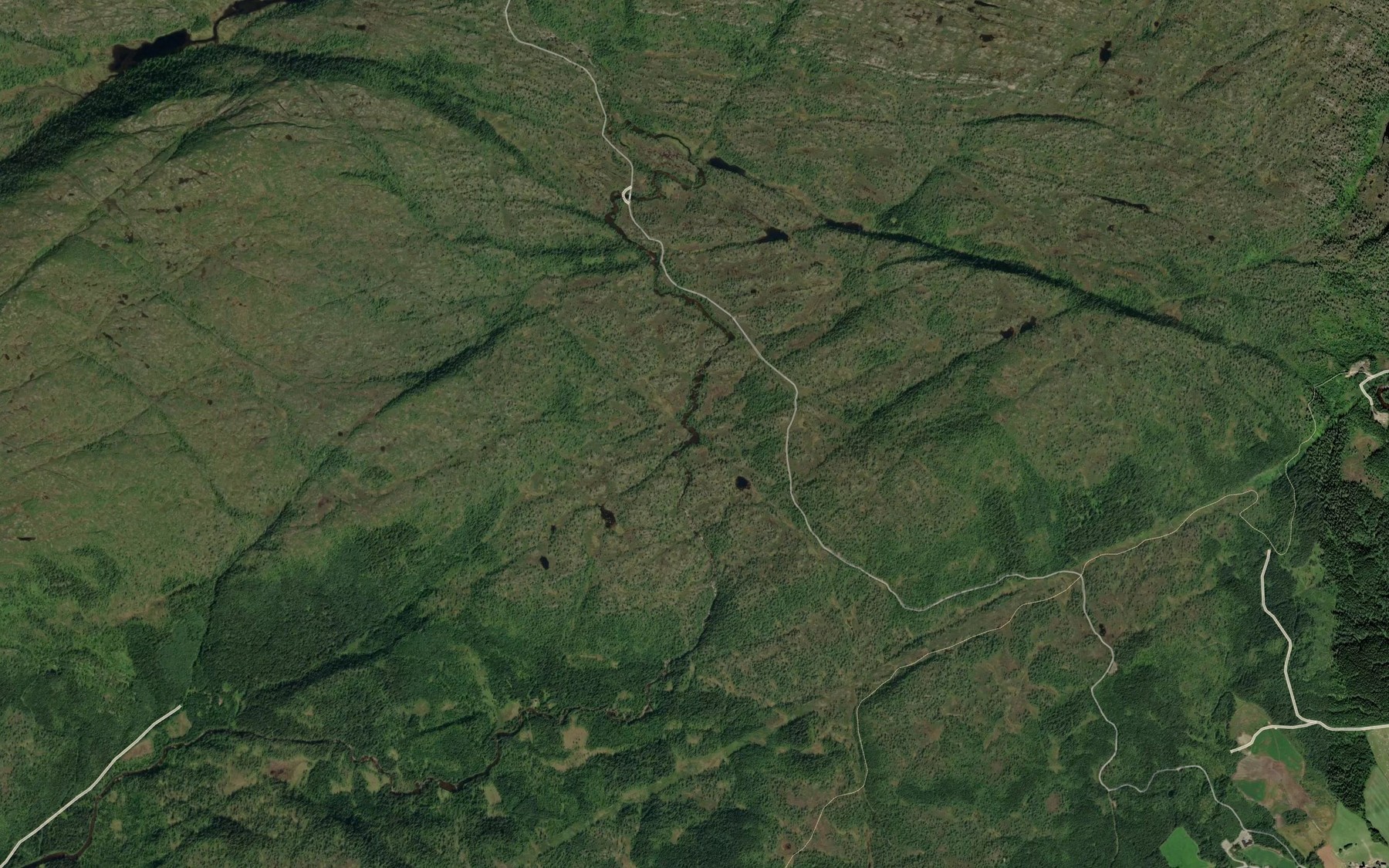 Satellite map of the Finntjorna