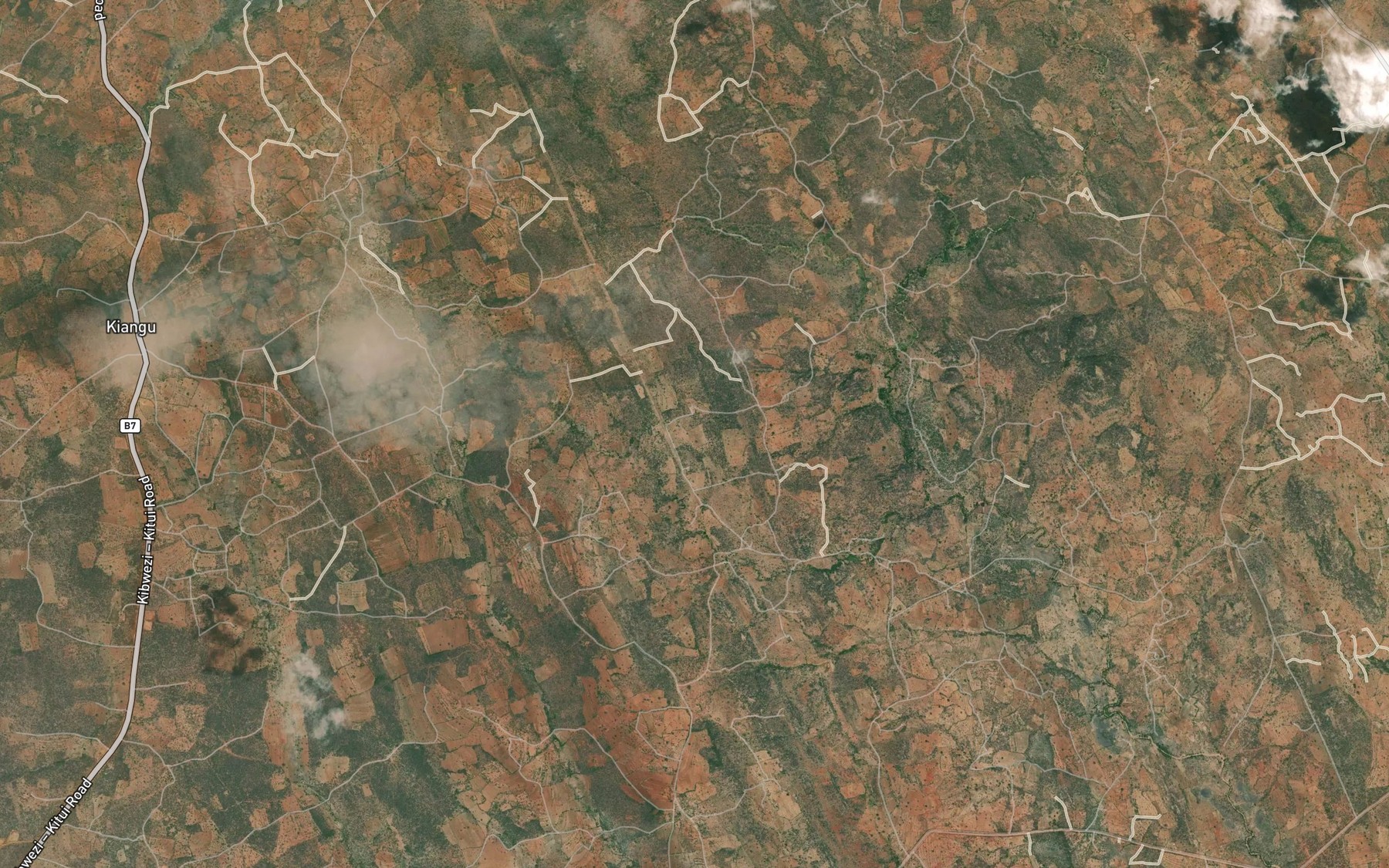 Satellite map of the Evindu